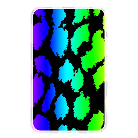 Rainbow Leopard Memory Card Reader (Rectangular) from ArtsNow.com Front