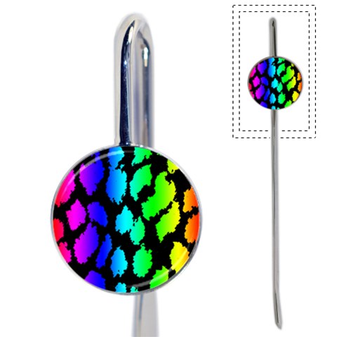 Rainbow Leopard Book Mark from ArtsNow.com Front
