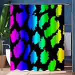 Rainbow Leopard Shower Curtain 60  x 72  (Medium)