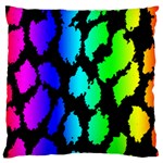 Rainbow Leopard Large Cushion Case (Two Sides)