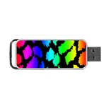 Rainbow Leopard Portable USB Flash (One Side)