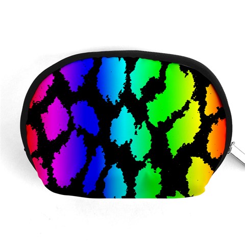 Rainbow Leopard Accessory Pouch (Medium) from ArtsNow.com Front