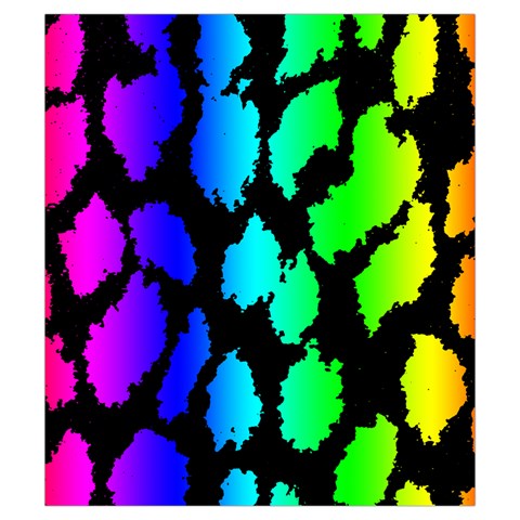 Rainbow Leopard Drawstring Pouch (Small) from ArtsNow.com Front