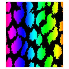 Rainbow Leopard Drawstring Pouch (Small) from ArtsNow.com Back