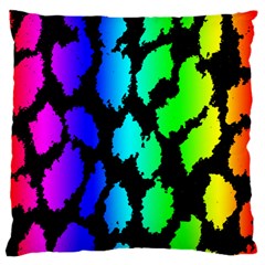Rainbow Leopard Standard Flano Cushion Case (Two Sides) from ArtsNow.com Front