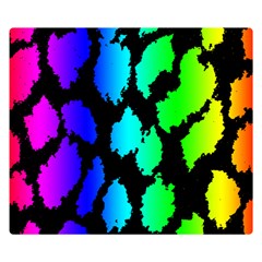 Rainbow Leopard Double Sided Flano Blanket (Small) from ArtsNow.com 50 x40  Blanket Front