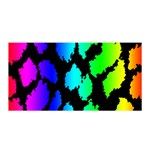 Rainbow Leopard Satin Wrap