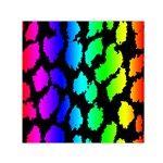 Rainbow Leopard Small Satin Scarf (Square)