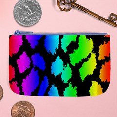 Rainbow Leopard Large Coin Purse from ArtsNow.com Front