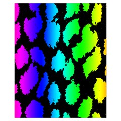 Rainbow Leopard Drawstring Pouch (XL) from ArtsNow.com Front