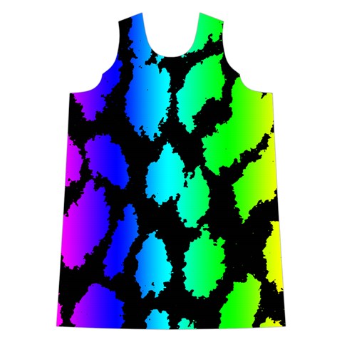 Rainbow Leopard Shoulder Cutout Velvet One Piece from ArtsNow.com Front