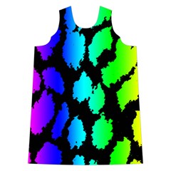 Rainbow Leopard Shoulder Cutout Velvet One Piece from ArtsNow.com Front