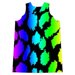Rainbow Leopard Shoulder Cutout Velvet One Piece from ArtsNow.com Back