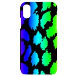 Rainbow Leopard iPhone X/XS Black UV Print Case