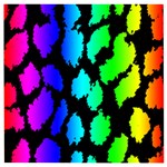 Rainbow Leopard Wooden Puzzle Square