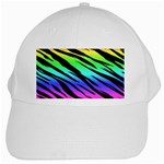 Rainbow Tiger White Cap