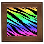 Rainbow Tiger Framed Tile