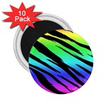 Rainbow Tiger 2.25  Magnet (10 pack)