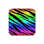Rainbow Tiger Rubber Coaster (Square)