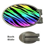 Rainbow Tiger Money Clip (Oval)