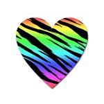 Rainbow Tiger Magnet (Heart)
