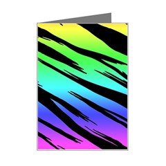 Rainbow Tiger Mini Greeting Card from ArtsNow.com Left