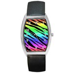 Rainbow Tiger Barrel Style Metal Watch