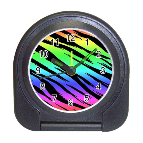 Rainbow Tiger Travel Alarm Clock from ArtsNow.com Front