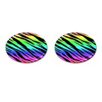 Rainbow Tiger Cufflinks (Oval)