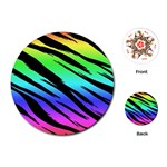 Rainbow Tiger Playing Cards Single Design (Round)
