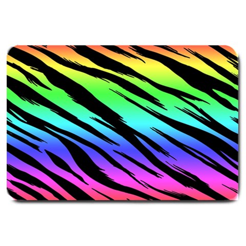 Rainbow Tiger Large Doormat from ArtsNow.com 30 x20  Door Mat