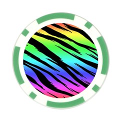 Rainbow Tiger Poker Chip Card Guard from ArtsNow.com Back