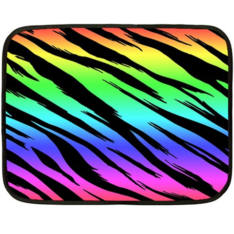Rainbow Tiger Fleece Blanket (Mini) from ArtsNow.com 35 x27  Blanket