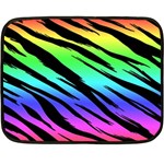 Rainbow Tiger Double Sided Fleece Blanket (Mini)