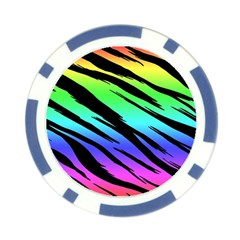 Rainbow Tiger Poker Chip Card Guard (10 pack) from ArtsNow.com Back