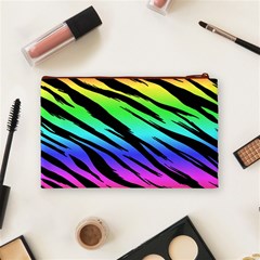 Rainbow Tiger Cosmetic Bag (Medium) from ArtsNow.com Back