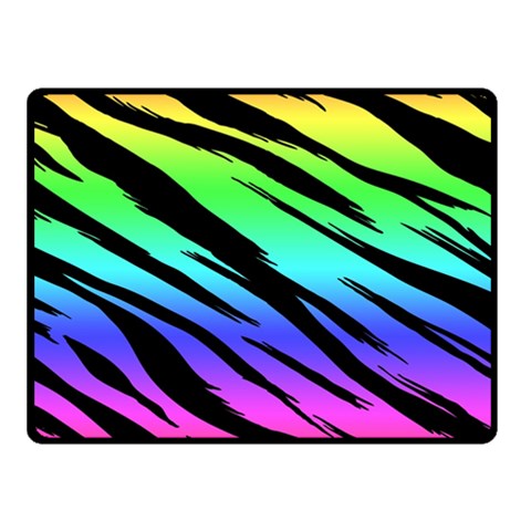 Rainbow Tiger Fleece Blanket (Small) from ArtsNow.com 50 x40  Blanket Front