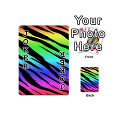 Rainbow Tiger Playing Cards 54 Designs (Mini) from ArtsNow.com Front - Joker1