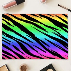 Rainbow Tiger Cosmetic Bag (XXL) from ArtsNow.com Front