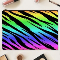 Rainbow Tiger Cosmetic Bag (XXXL) from ArtsNow.com Front