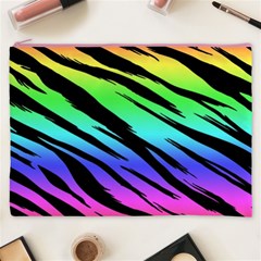 Rainbow Tiger Cosmetic Bag (XXXL) from ArtsNow.com Front