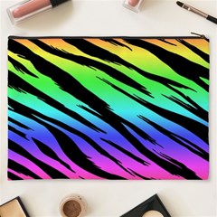 Rainbow Tiger Cosmetic Bag (XXXL) from ArtsNow.com Back