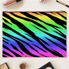 Rainbow Tiger Cosmetic Bag (XXXL) from ArtsNow.com Back