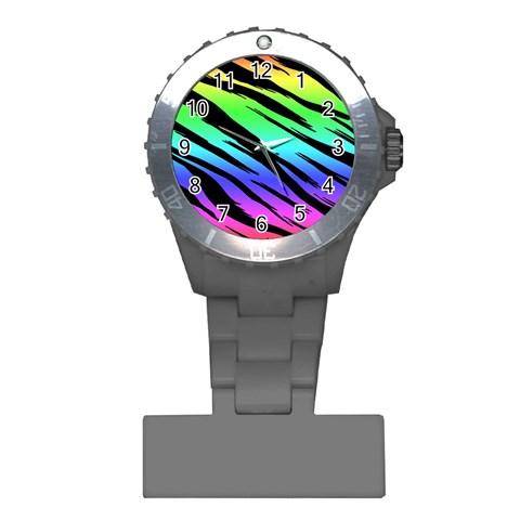 Rainbow Tiger Plastic Nurses Watch from ArtsNow.com Front