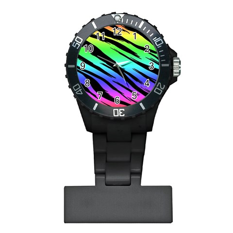 Rainbow Tiger Plastic Nurses Watch from ArtsNow.com Front