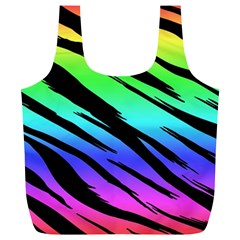 Rainbow Tiger Full Print Recycle Bag (XL) from ArtsNow.com Front