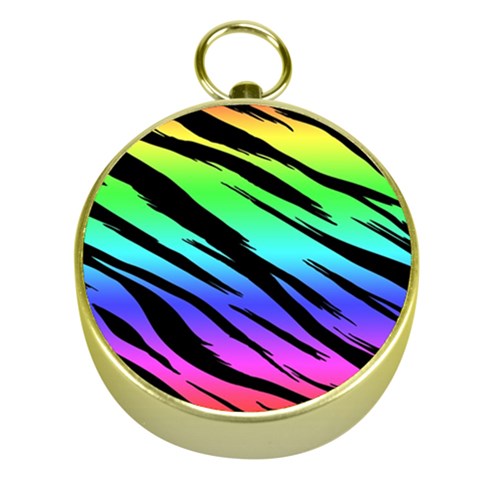 Rainbow Tiger Gold Compass from ArtsNow.com Front