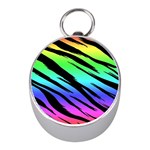 Rainbow Tiger Silver Compass (Mini)