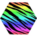 Rainbow Tiger Wooden Puzzle Hexagon