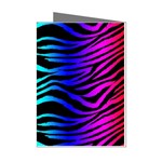 Rainbow Zebra Mini Greeting Cards (Pkg of 8)